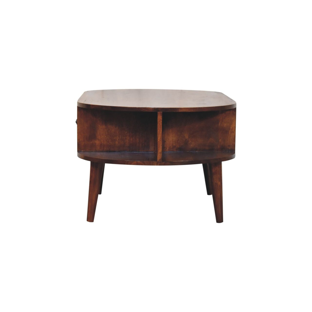 Chestnut Ridge 2 Drawer Oval Coffee Table