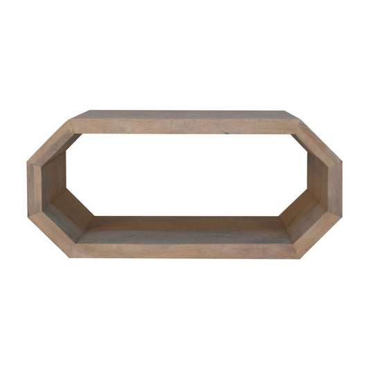 Hexagon Solid Timber Geometric Coffee Table