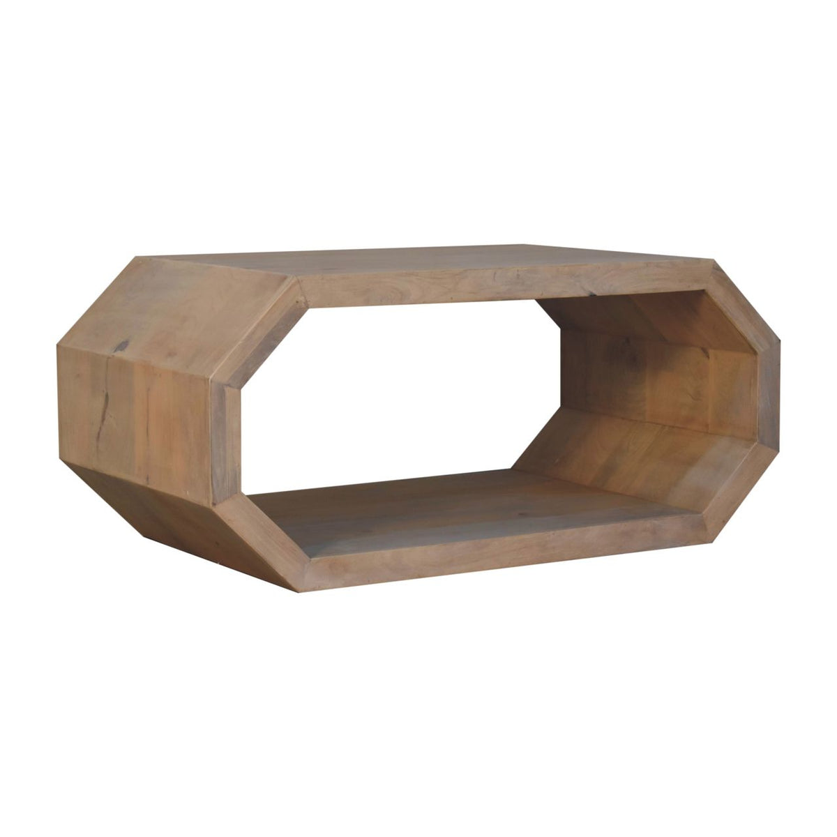 Hexagon Solid Timber Geometric Coffee Table