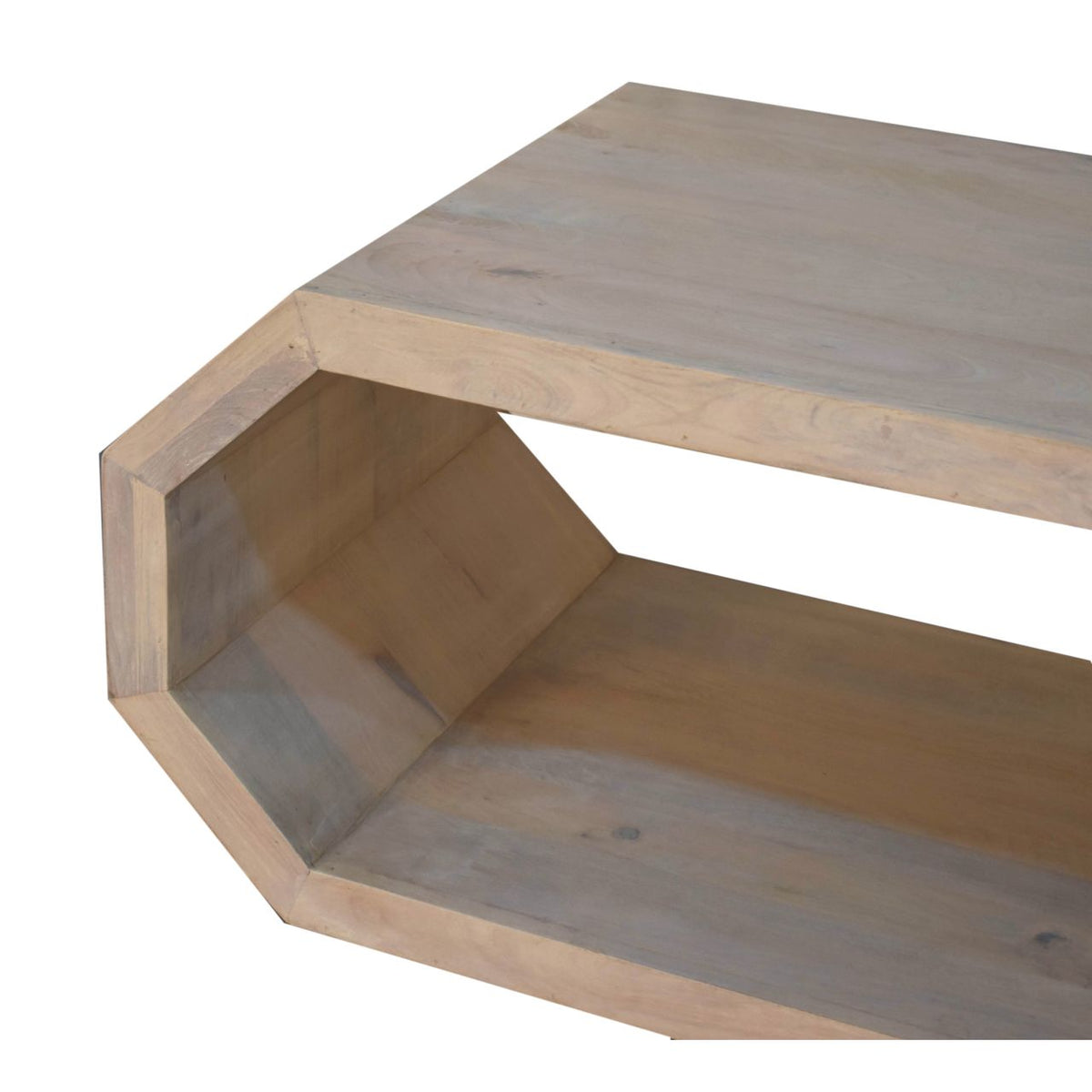 Hexagon Solid Timber Geometric Coffee Table
