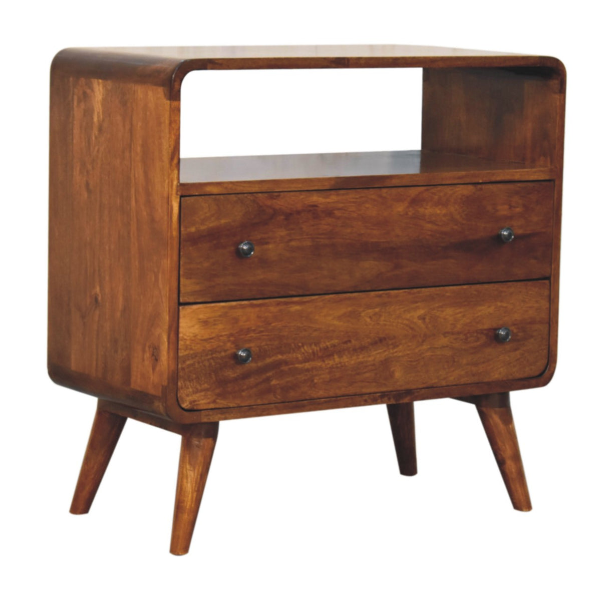 Big Sur Curved 2 Drawer Chestnut Chest
