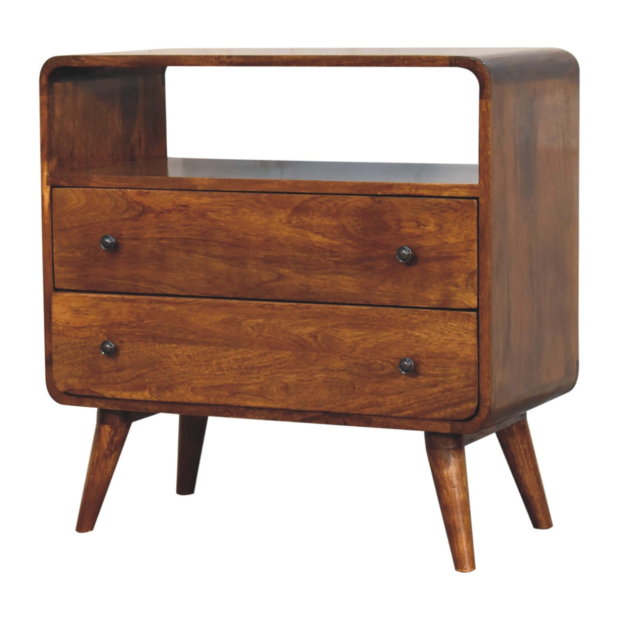 Big Sur Curved 2 Drawer Chestnut Chest