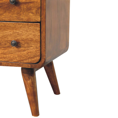 Big Sur Curved 2 Drawer Chestnut Chest