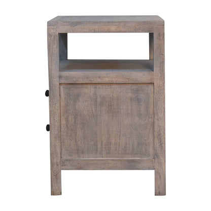 Bodie Wash 2 Drawer Open Shelf Bedside