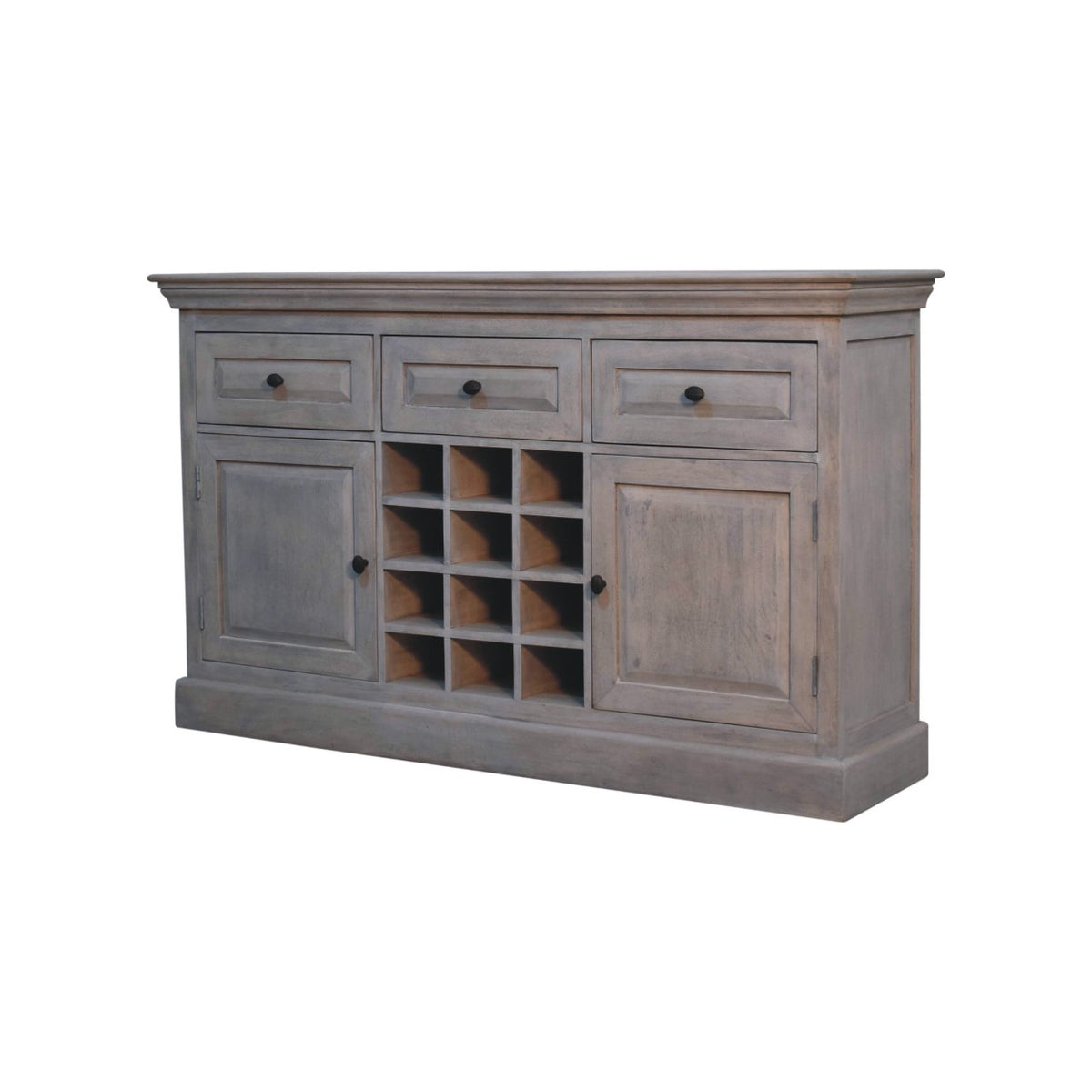 Bodie Wash Solid Wood Wine Cabinet