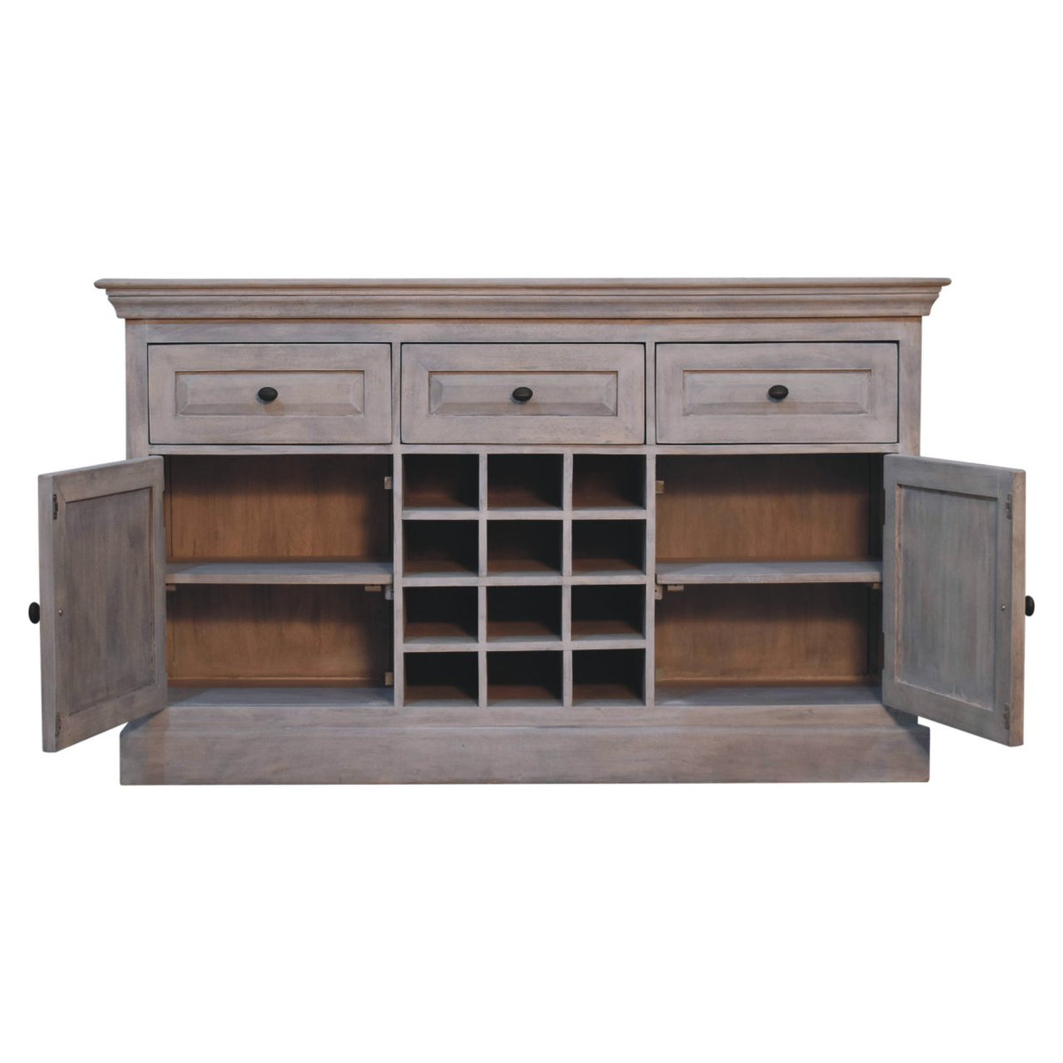 Bodie Wash Solid Wood Wine Cabinet