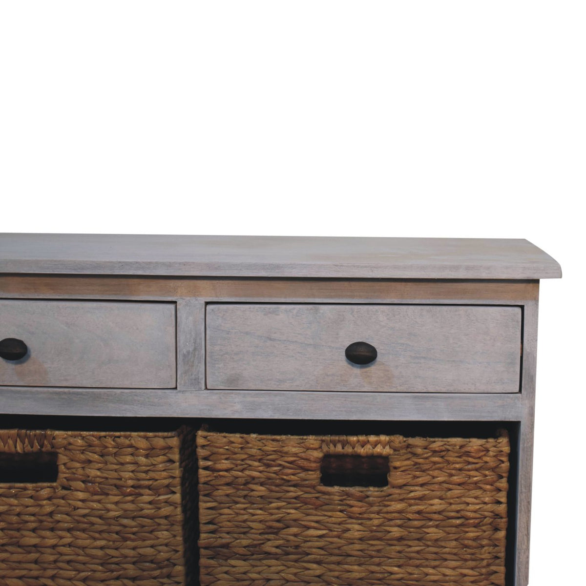 Bodie Wash 3 Drawer Wicker Basket Unit