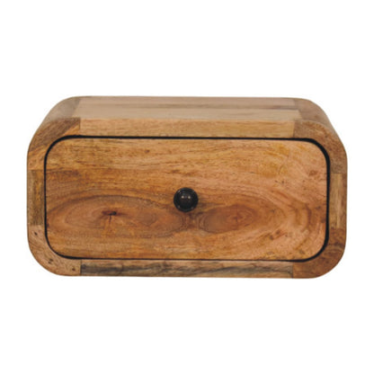 Astoria Mini Oak 1 Drawer Wall Nightstand