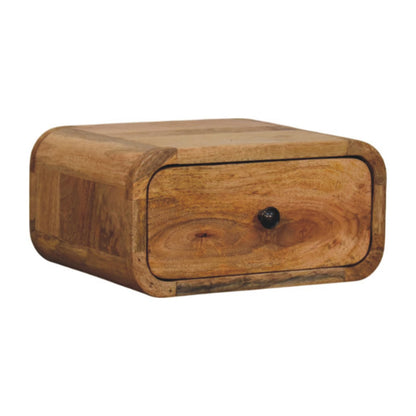 Astoria Mini Oak 1 Drawer Wall Nightstand
