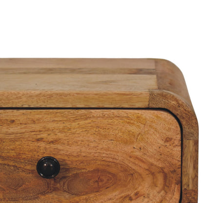 Astoria Mini Oak 1 Drawer Wall Nightstand