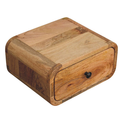 Astoria Mini Oak 1 Drawer Wall Nightstand