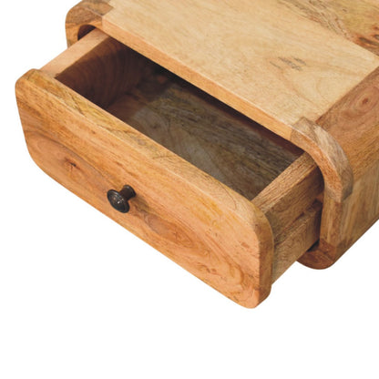 Astoria Mini Oak 1 Drawer Wall Nightstand