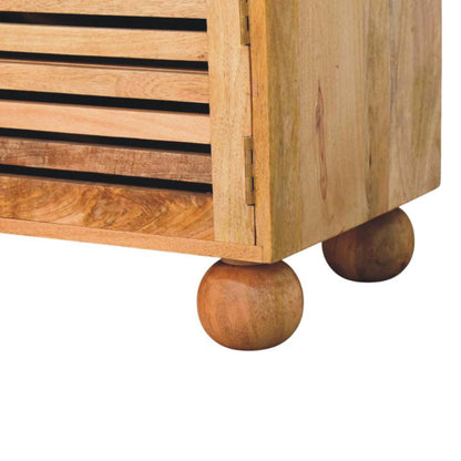 Sutton Buffalo Leather Shoe Bench 2 Drawers