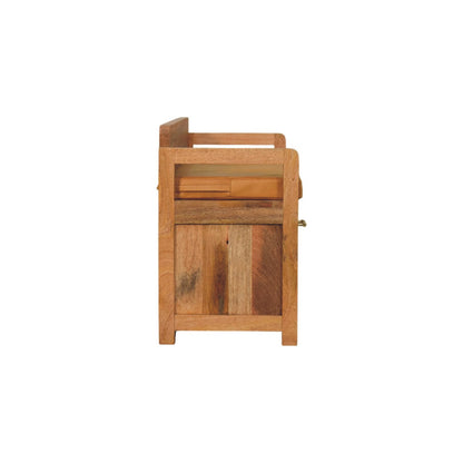 Sutton Buffalo Leather 2 Drawer Storage Bench
