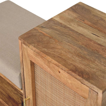 Malibu Rattan Storage Bench Unit