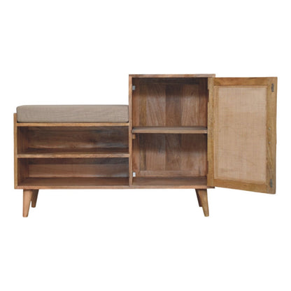 Malibu Rattan Storage Bench Unit