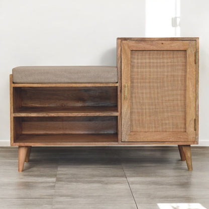 Malibu Rattan Storage Bench Unit