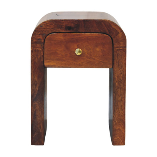 Berkshire Mini Curved Chestnut Nightstand
