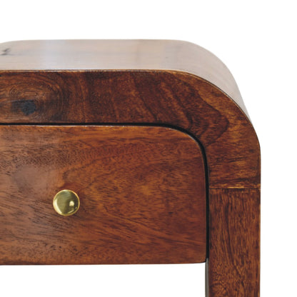 Berkshire Mini Curved Chestnut Nightstand
