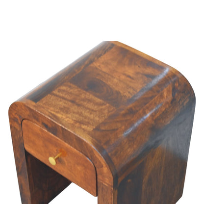Berkshire Mini Curved Chestnut Nightstand