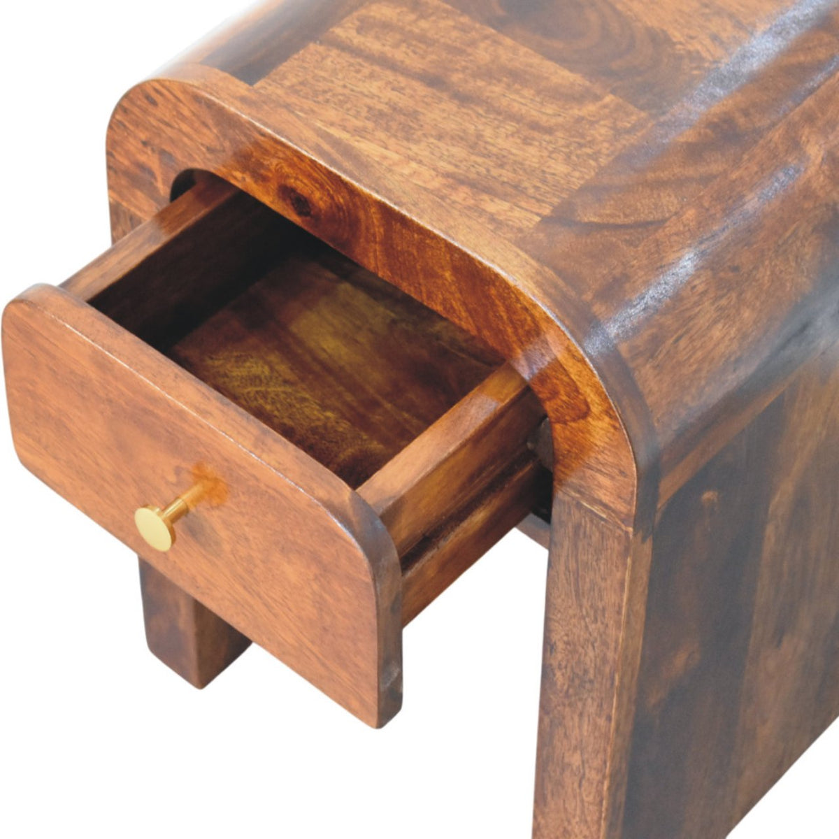 Berkshire Mini Curved Chestnut Nightstand