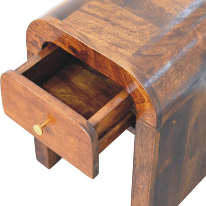Berkshire Mini Curved Chestnut Nightstand