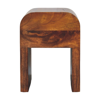 Berkshire Mini Curved Chestnut Nightstand