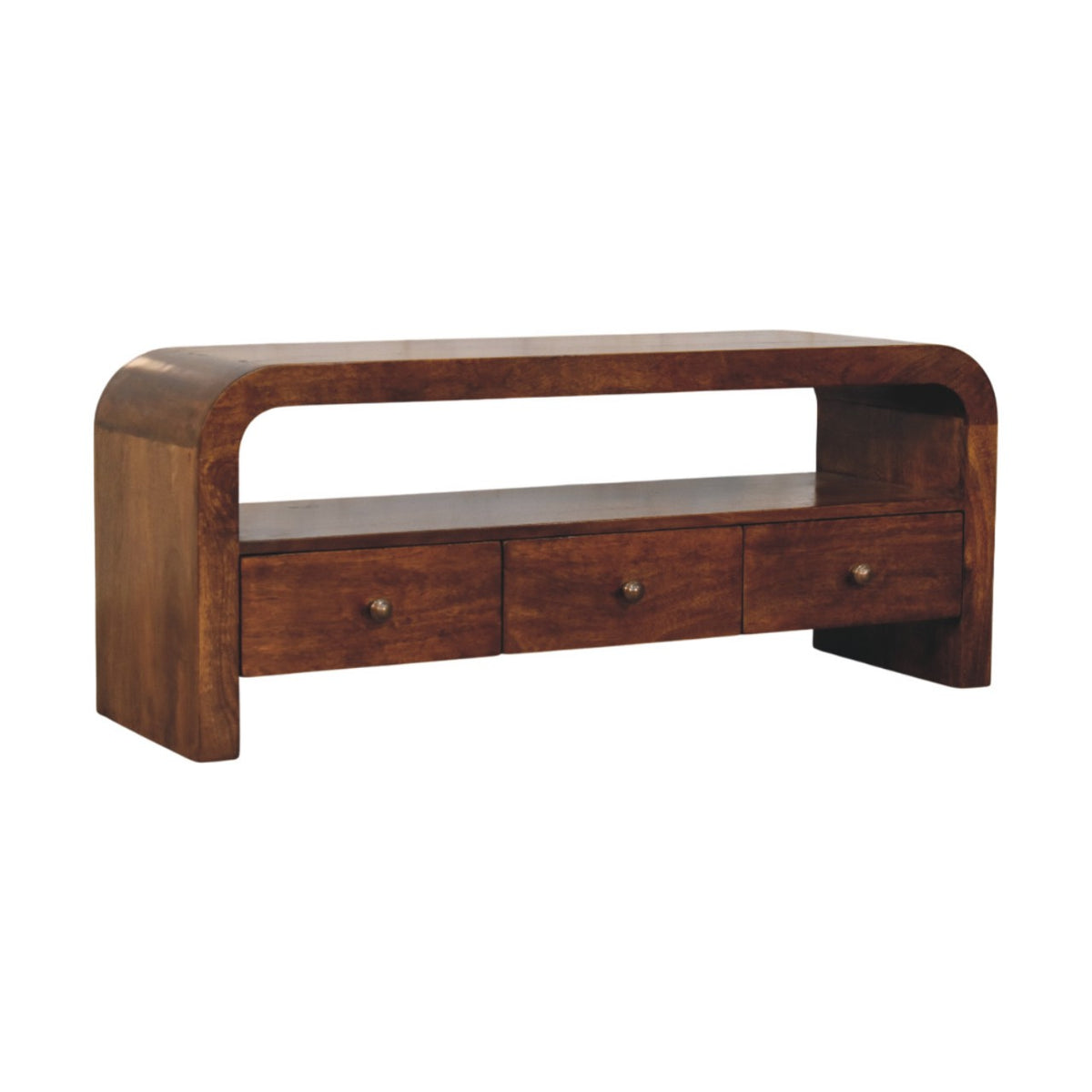 Berkshire Curved Chestnut Media Console