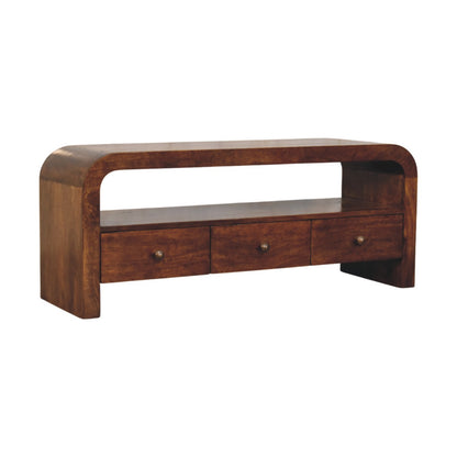 Berkshire Curved Chestnut Media Console