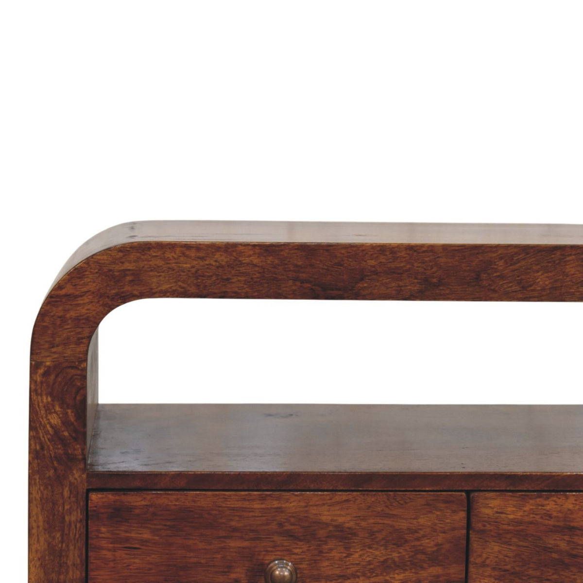 Berkshire Curved Chestnut Media Console