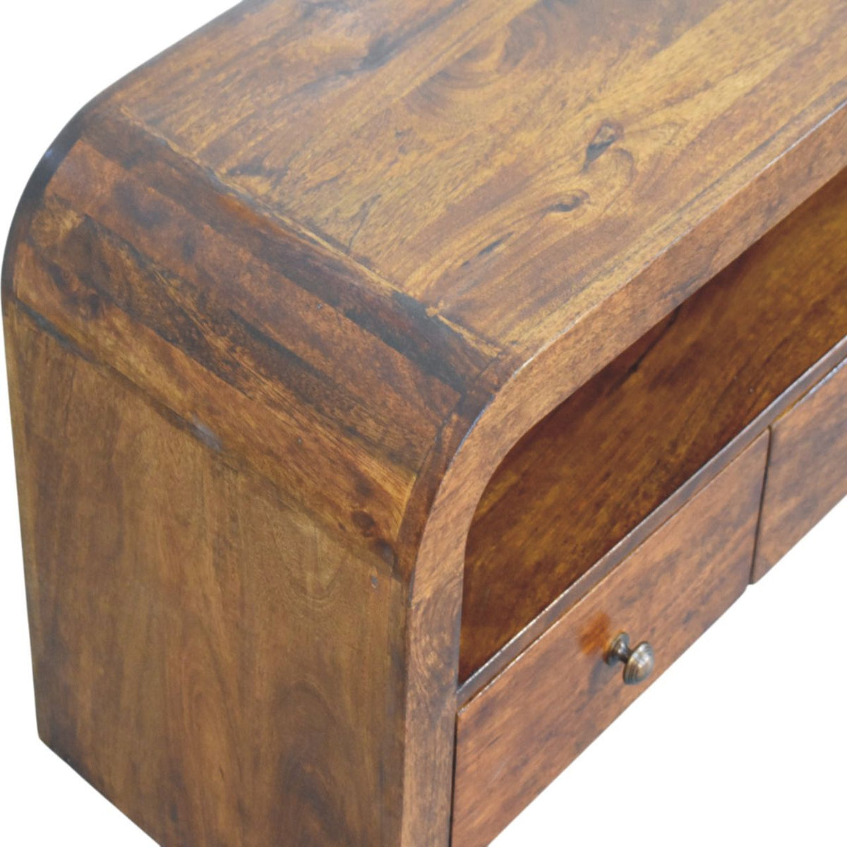 Berkshire Curved Chestnut Media Console