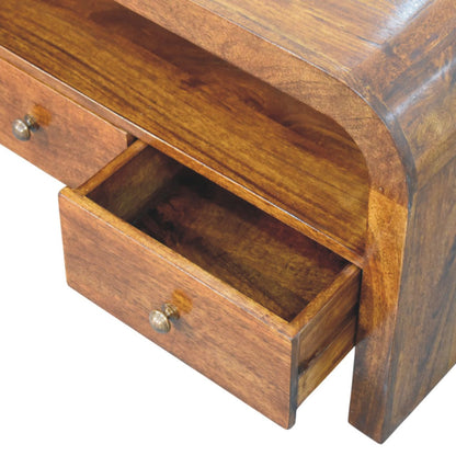 Berkshire Curved Chestnut Media Console