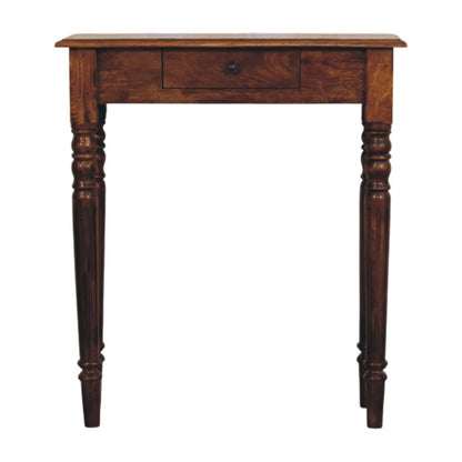 Charleston Chestnut 1 Drawer Turned Console