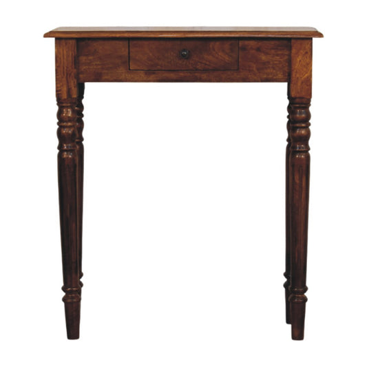 Charleston Chestnut 1 Drawer Turned Console