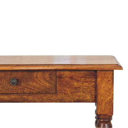 Charleston Chestnut 1 Drawer Turned Console