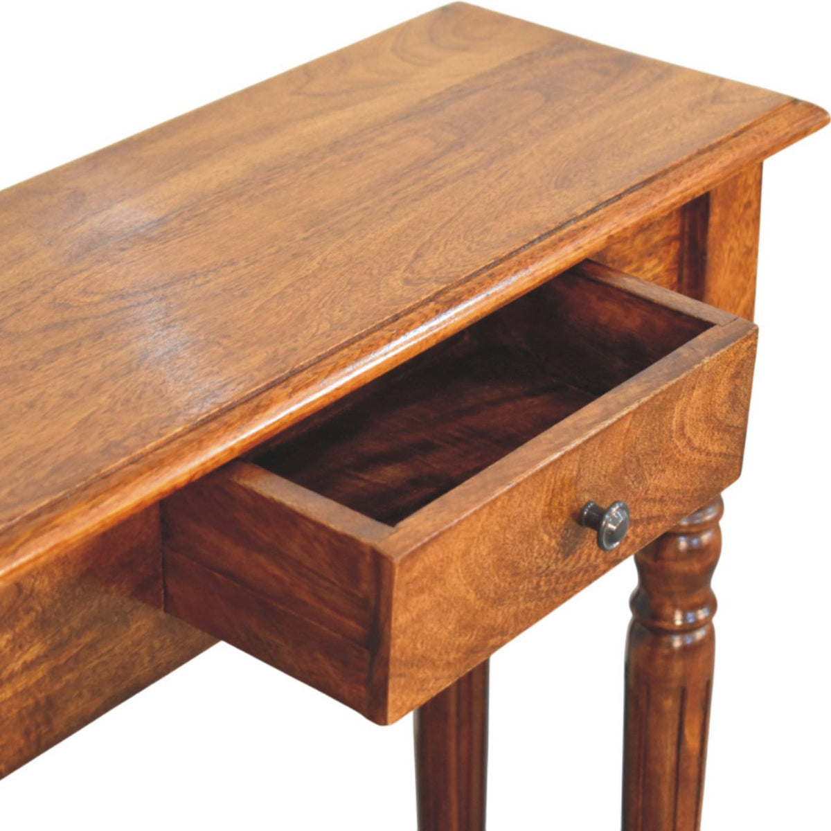 Charleston Chestnut 1 Drawer Turned Console
