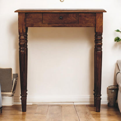 Charleston Chestnut 1 Drawer Turned Console