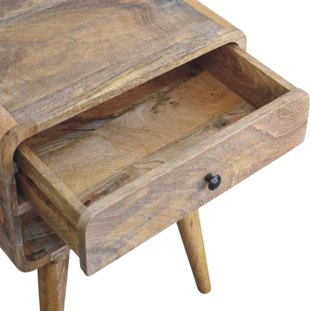 Astoria Oak Nightstand with Drawer and Shelf