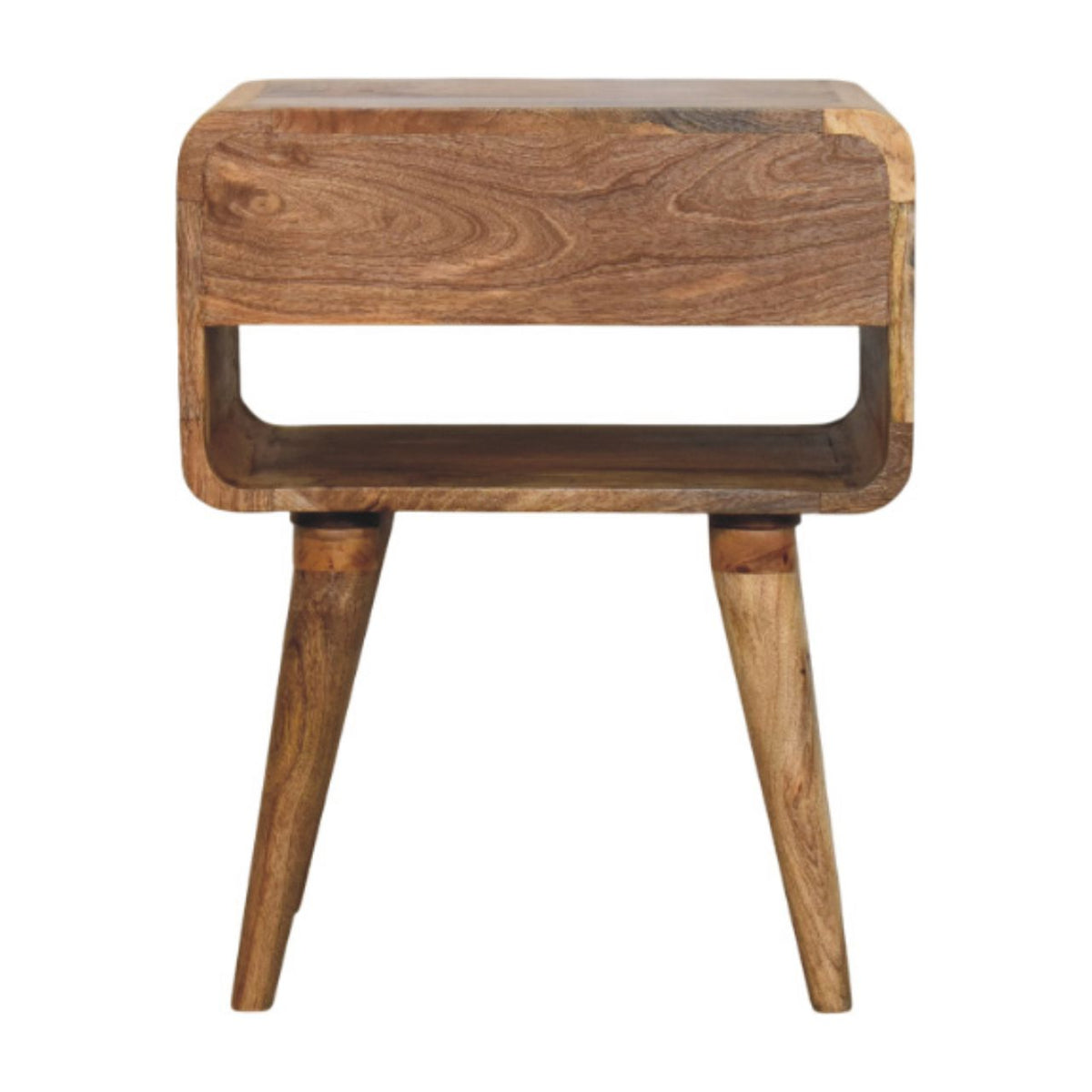 Astoria Oak Nightstand with Drawer and Shelf