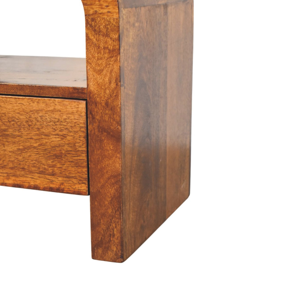 Berkshire Curved Chestnut Shelf Nightstand