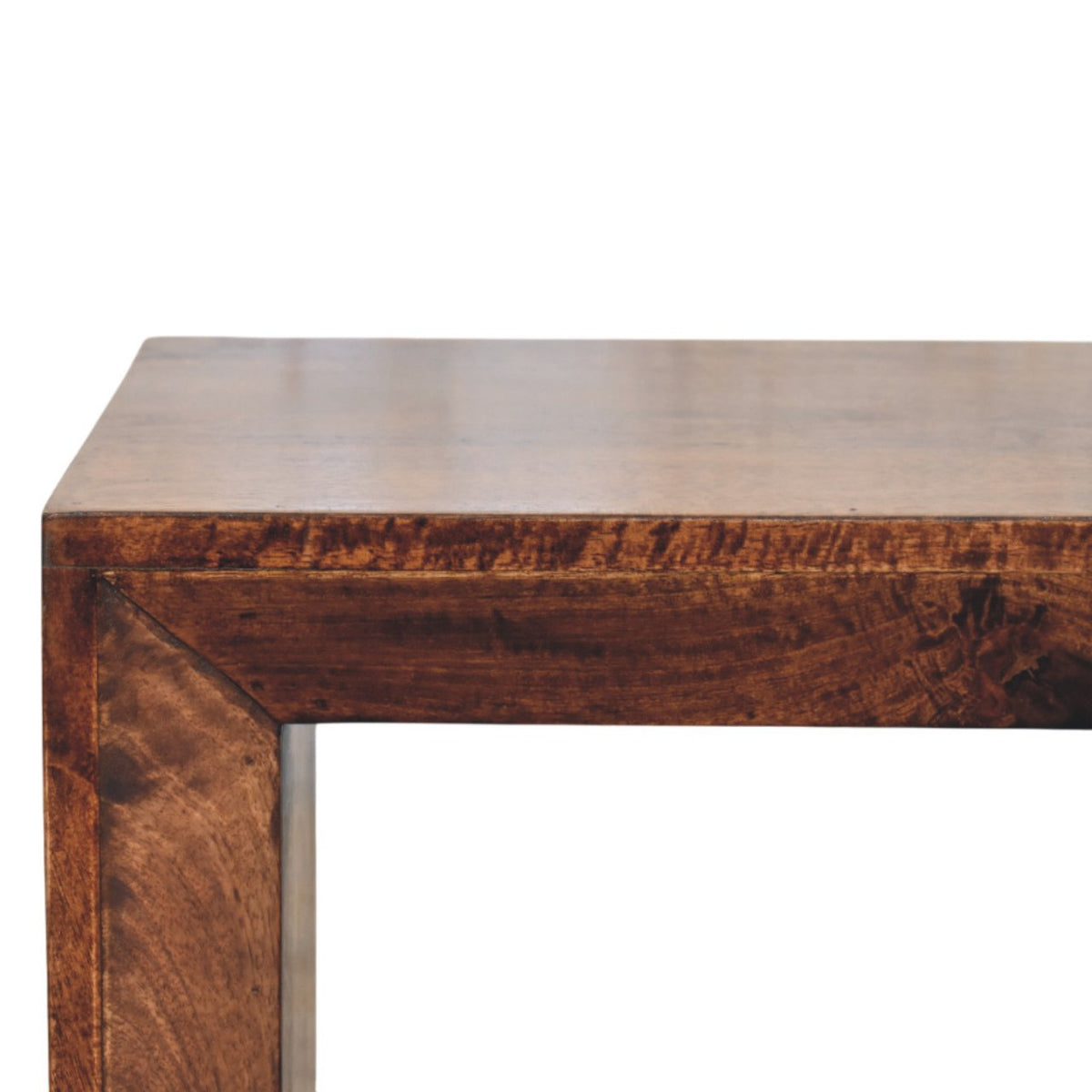 Marin California Walnut Open Wood Side Table