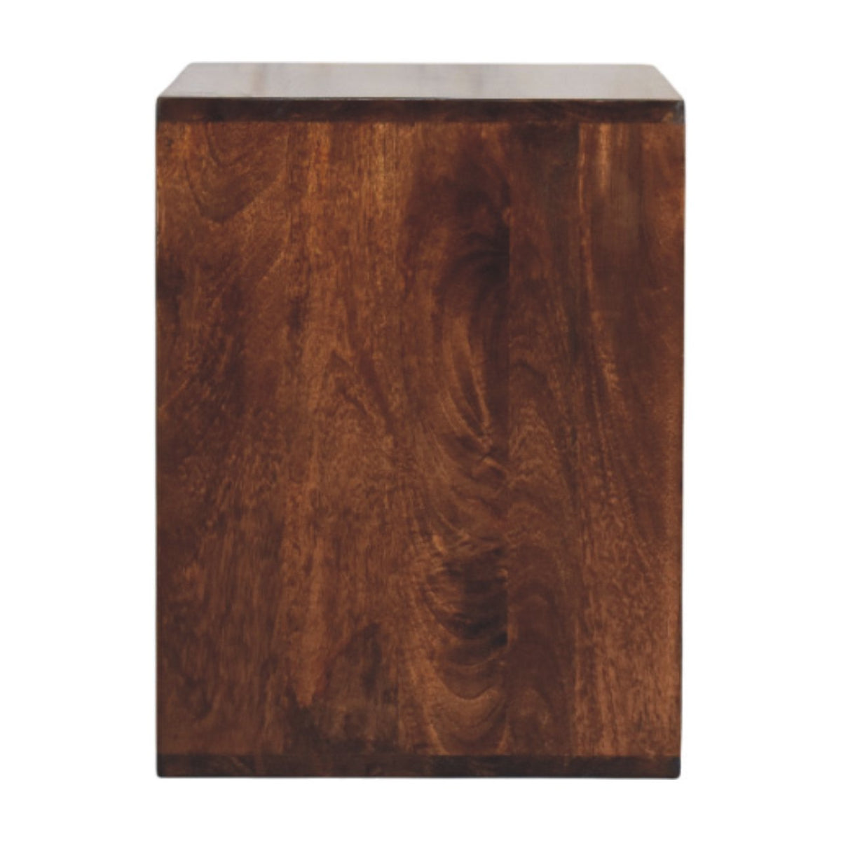 Marin California Walnut Open Wood Side Table