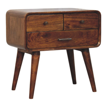 Astoria Chestnut 3 Drawer Nightstand
