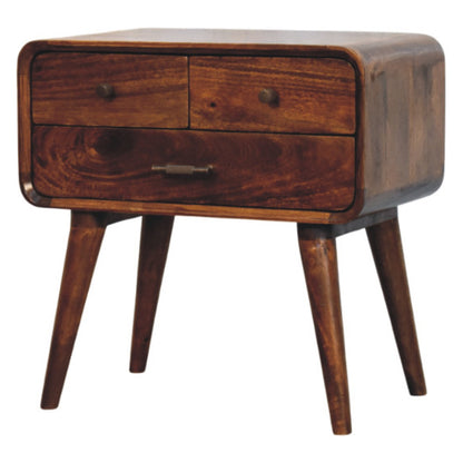 Astoria Chestnut 3 Drawer Nightstand