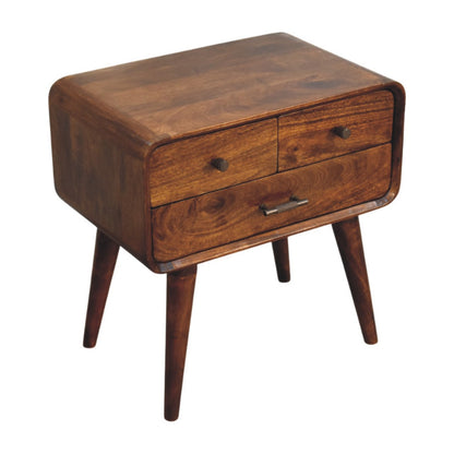 Astoria Chestnut 3 Drawer Nightstand