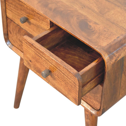 Astoria Chestnut 3 Drawer Nightstand