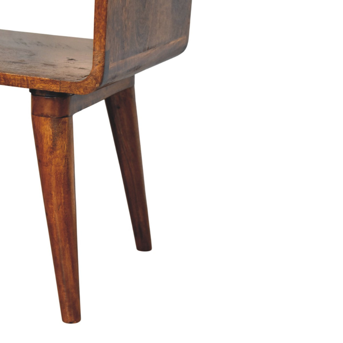 Astoria Chestnut Nightstand Drawer and Shelf