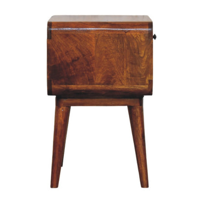 Astoria Chestnut Nightstand Drawer and Shelf