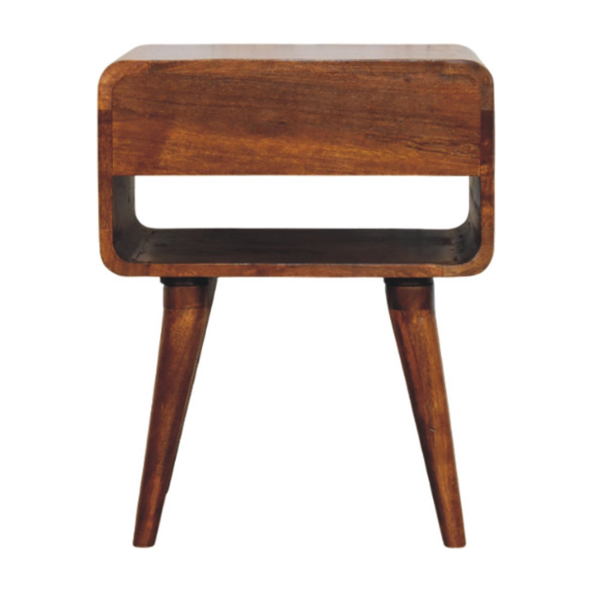 Astoria Chestnut Nightstand Drawer and Shelf