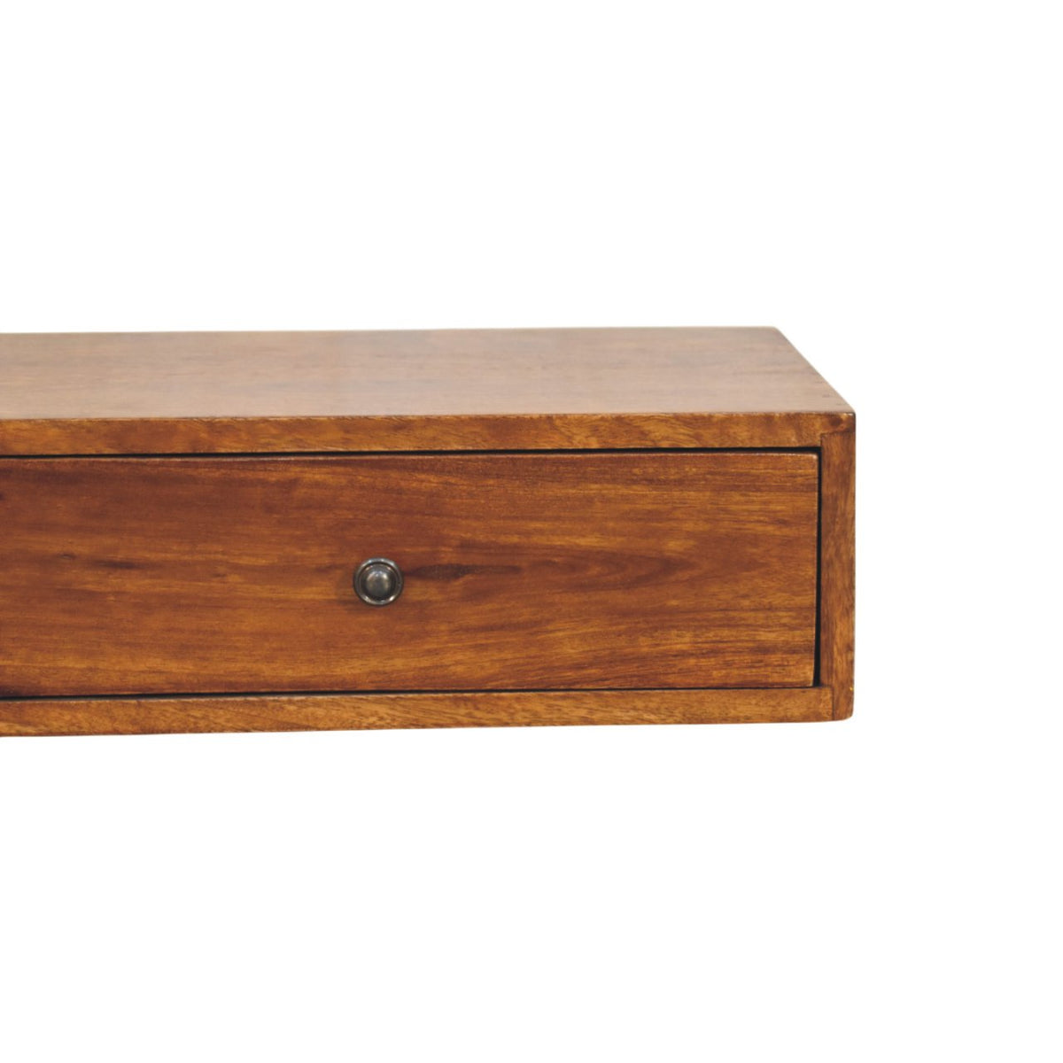Arcadia Chestnut Curved Wall Console Table